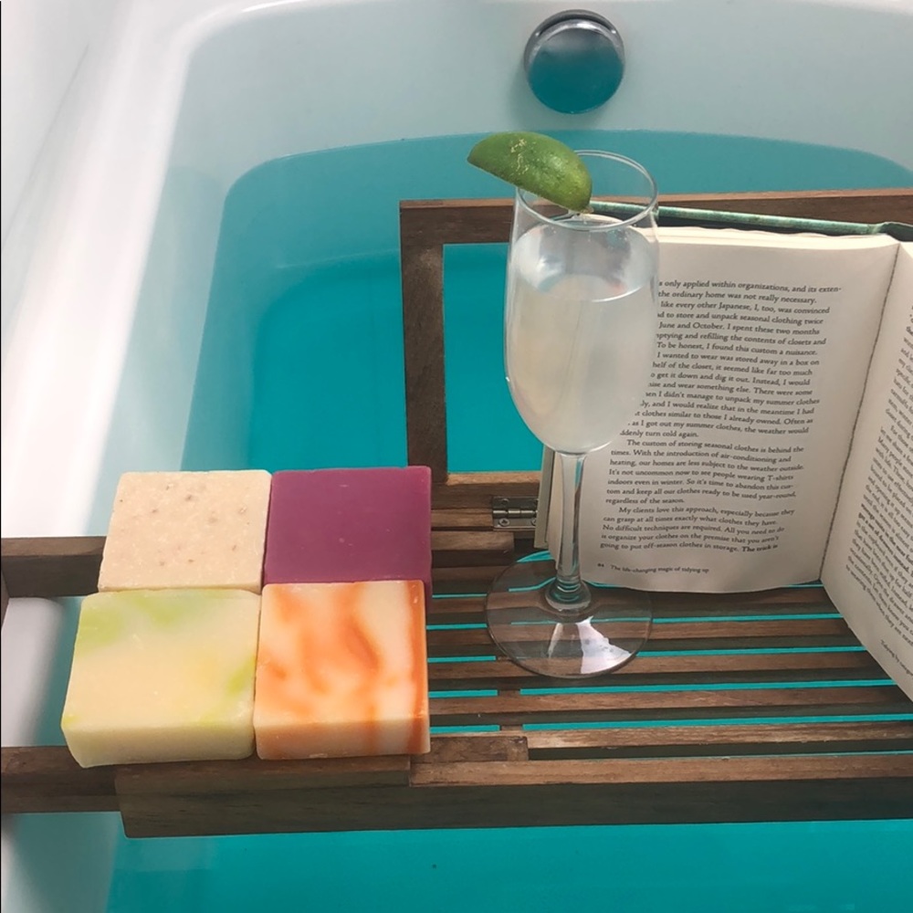 Set of 4 handmade soaps.